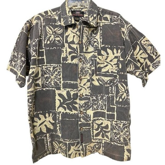 Vintage Colo Wear America Hawaiian Button Up Shirt 100% Cotton Mens Size Large - Picture 1 of 7
